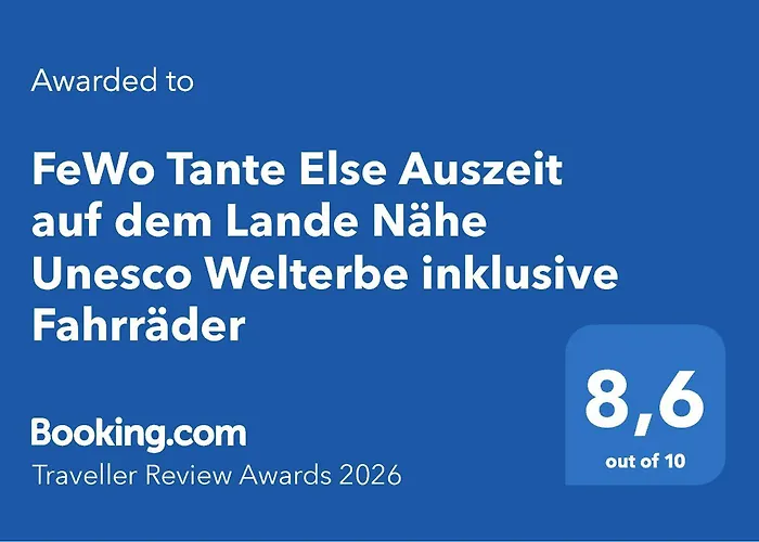 شقة Tante Else Auszeit Auf Dem Lande Naehe Unesco Welterbe Inklusive Fahrraeder *